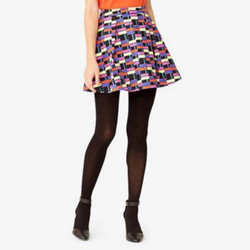 Kate Spade Saturday Geo Print Skater Skirt
